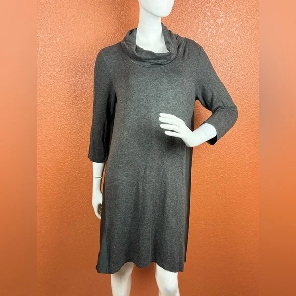 Weekday Anthropologie Saturday Sunday Grey Cowl Neck Dress Size Large. E97 - Picture 6 of 15